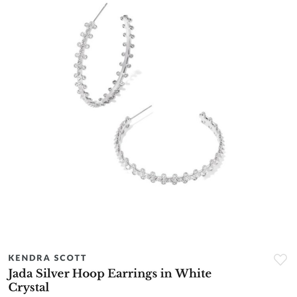 Kendra Scott Jada Earrings in White Crystal